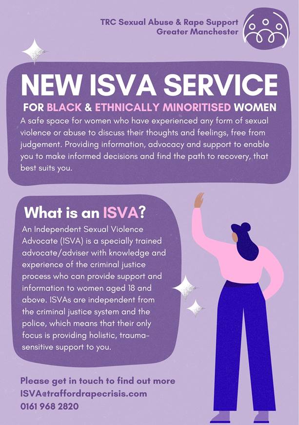 Independent sexual violence advocate poster